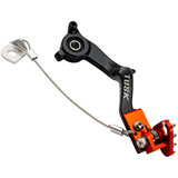 Tusk Aluminum Brake Pedal Orange Tip