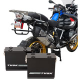 Tusk Aluminum Panniers with Pannier Racks Black Panniers/Black Racks