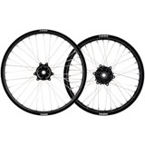 Tusk Impact Complete Front and Rear Wheel Black Rim/Silver Spoke/Black Hub