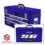 Attack Graphics Tusk Moto Toolbox Replacement Decals Rail Blue