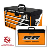 Attack Graphics Tusk Moto Toolbox Replacement Decals Strike Orange