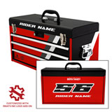 Attack Graphics Tusk Moto Toolbox Replacement Decals Strike Red