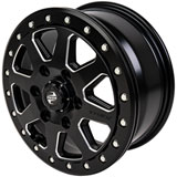 Tusk Uinta Beadlock Wheel Milled/Black