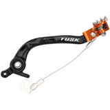 Tusk Aluminum Brake Pedal Orange Tip