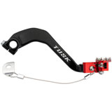 Tusk Aluminum Brake Pedal Red Tip