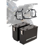 Tusk Aluminum Panniers with Pannier Racks Black