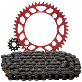 Tusk Chain and Sprocket Kit - Aluminum Rear/428 Off-Road Chain Red Rear Sprocket