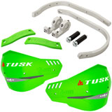 Tusk D-Flex Pro Handguards Silver Bar/Green Plastics