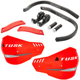 Tusk D-Flex Pro Handguards Black Bar/Red Plastics