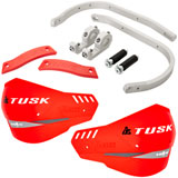 Tusk D-Flex Pro Handguards Silver Bar/Red Plastics