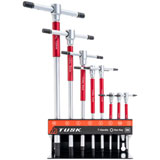 Tusk Spinning T-Handle Hex Wrench Set Red