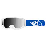 VSN 2.0 Goggle with Silver Mirror Lens White/Blue