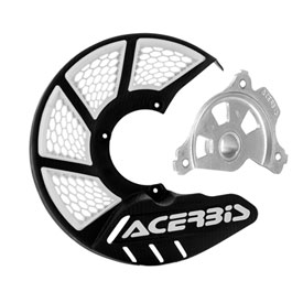Acerbis X-Brake Mini Vented Front Disc Cover with Mounting Kit Black/White