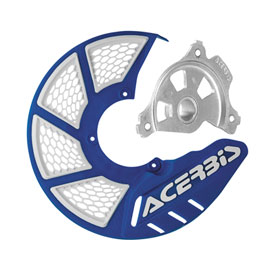 Acerbis X-Brake Mini Vented Front Disc Cover with Mounting Kit Blue/White