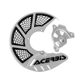 Acerbis X-Brake Mini Vented Front Disc Cover with Mounting Kit White/Black