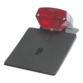 thumbnail image 2 of Acerbis 30° Tilt LED Tail Light / License Plate Holder – Black, E-Approved For Enduro/Cross 2 of 4