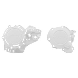 Acerbis X-Power Crankcase and Ignition/Clutch Cover Kit  White