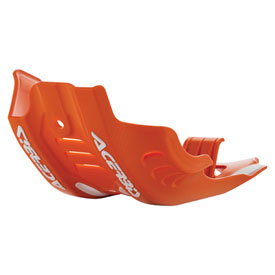 Acerbis Plastic Offroad Skid Plate with Linkage Guard 16 KTM Orange/White