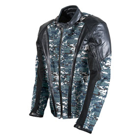 AGV Sport Nomad Camo-Leather Motorcycle Jacket