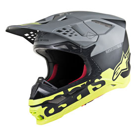 Alpinestars Supertech M8 Radium MIPS Helmet X-Large Matte Black/Grey/Yellow