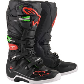 Alpinestars Tech 7 Boots Size 9 Black/Red/Green