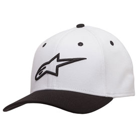 Alpinestars Ageless Curve Flex Fit Hat Large/X-Large White/Black