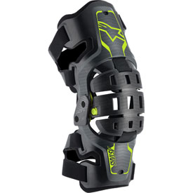 Alpinestars Youth Bionic 5S Knee Brace Pair  Black/Fluo Yellow