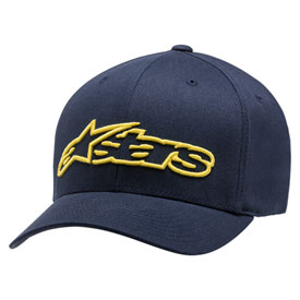 Alpinestars Blaze Flexfit Hat Small/Medium Navy/Yellow
