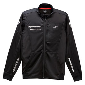 Alpinestars Stint Faster Track Zip-Up Fleece Jacket Small Black