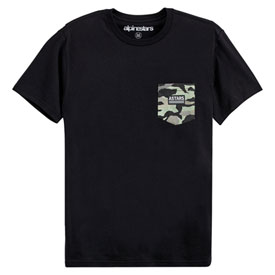 Alpinestars Pocket Camo T-Shirt Small Black