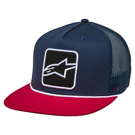 Alpinestars Control Trucker Hat  Navy/Navy/Red