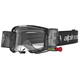 Alpinestars Vision 8 Amber Roll Off Goggle  Black/Silver