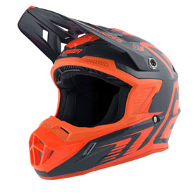 Answer Racing Youth AR1 Edge Helmet Small Charcoal/Flo Orange