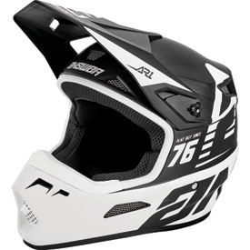 Answer Racing AR1 Bold Helmet X-Large Black/White