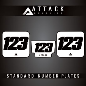 Attack Graphics 3 Plate ATV Background Kit