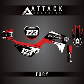 Attack Graphics Custom Fury Complete Bike Graphics Kit