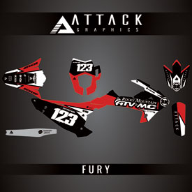 Attack Graphics Custom Fury Complete Bike Graphics Kit