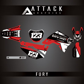 Attack Graphics Custom Fury Complete Bike Restyle Graphics Kit