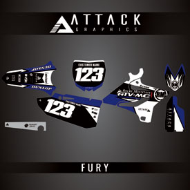 Attack Graphics Custom Fury Complete Bike Restyle Graphics Kit
