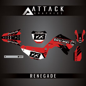 Attack Graphics Custom Renegade Complete Bike Restyle Graphics Kit