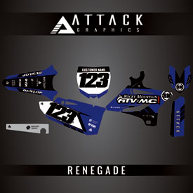 Attack Graphics Custom Renegade Complete Bike Restyle Graphics Kit