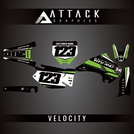 Attack Graphics Custom Velocity Complete Bike Graphics Kit