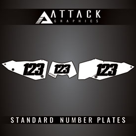 Attack Graphics Number Plate Backgrounds