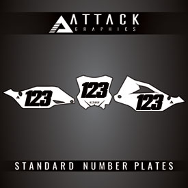 Attack Graphics Number Plate Backgrounds