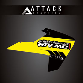 Attack Graphics Renegade Radiator Shroud Decal  Yellow