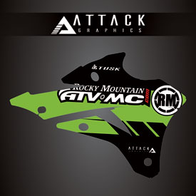 Attack Graphics Renegade Radiator Shroud Decal  Green