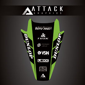 Attack Graphics Renegade Rear Fender Decal  Green