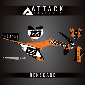 Attack Graphics Custom Renegade Complete Bike Graphics Kit