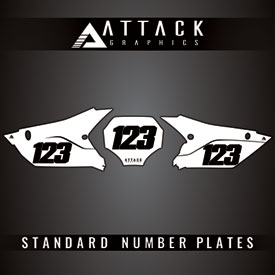 Attack Graphics Number Plate Backgrounds