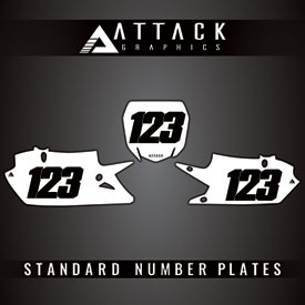 Attack Graphics Standard Restyle Number Plate Backgrounds